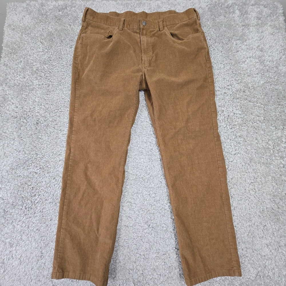 Brooks Brothers Mens‎ Stretch Corduroy Pants Size 38x30 Tan Classic Fall